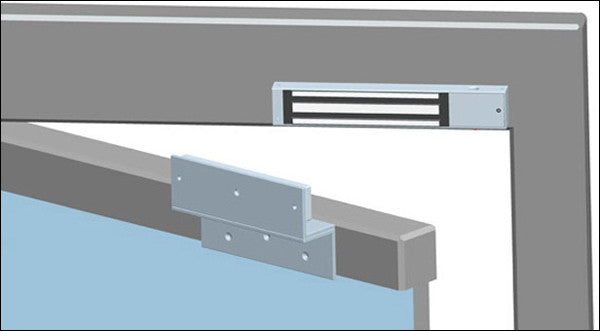 380 Kg "Single Door" Access Control Magnetic Lock - 836 LBS Holding Force - W/LED Status Indicator