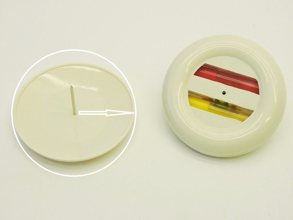 Large (50mm) Replacement Pin With RED Warning Notice - Case Of 500 Pcs.