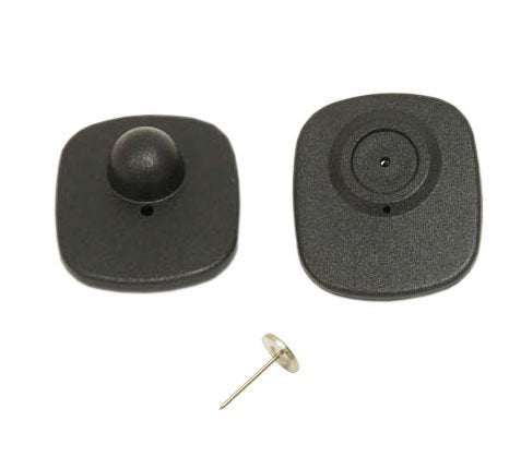 SQ Sensor Tag Plus - 1000 RF 8.2 MHz Checkpoint Compatible Hard Tag + 200 pcs Lanyard Pin