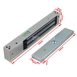 380 Kg "Single Door" Access Control Magnetic Lock - 836 LBS Holding Force - W/LED Status Indicator