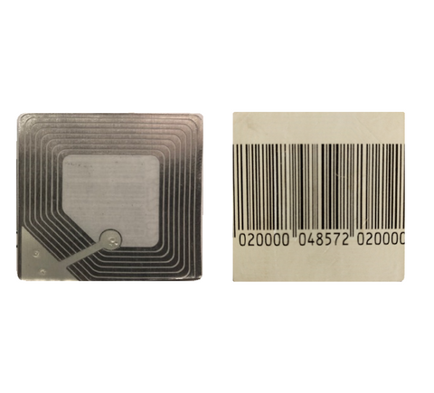 1000 pcs 40mm x 40mm Bardcode Style EAS RF 8.2 Mhz Checkpoint Compatible Soft Label