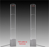 Wireless Acrylic COMBO - NO Cable EAS RF 8.2 MHz Slim Acrylic Security Antenna System + 1000 JUMBO Size Tag + Detacher