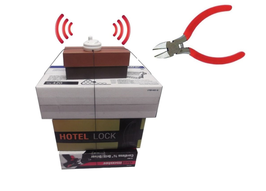 Cut-To-Alarm AM Double Protection EAS Self-Alarming Box Wrap - White - Medium Size - 10 Pcs per Order