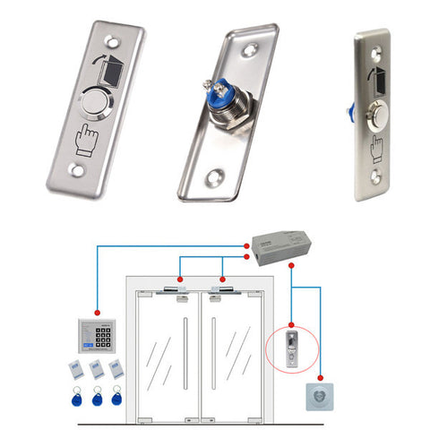 Electric Door Exit Momentary Release Push Button Switch – EASmarTech
