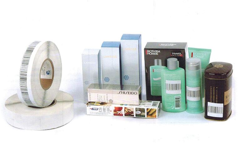 Security 40mm x 40mm Barcode Style Soft Labels RF Frequency - Case of 20,000 labels