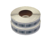 Security 40mm x 40mm Barcode Style Soft Labels RF 8.2 Mhz Frequency - 2,000 Labels / Order